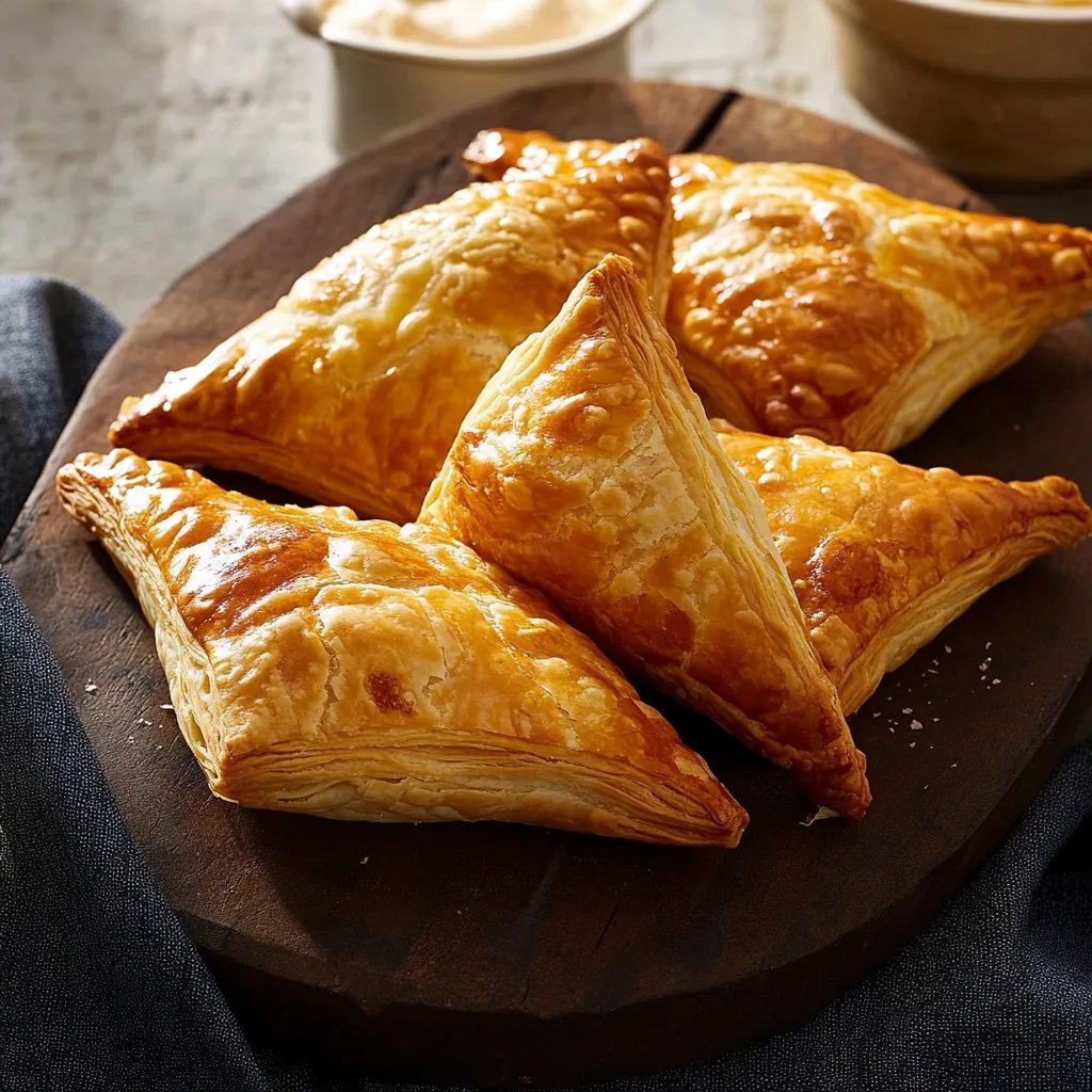 Apfel-Taschen mit Blätterteig