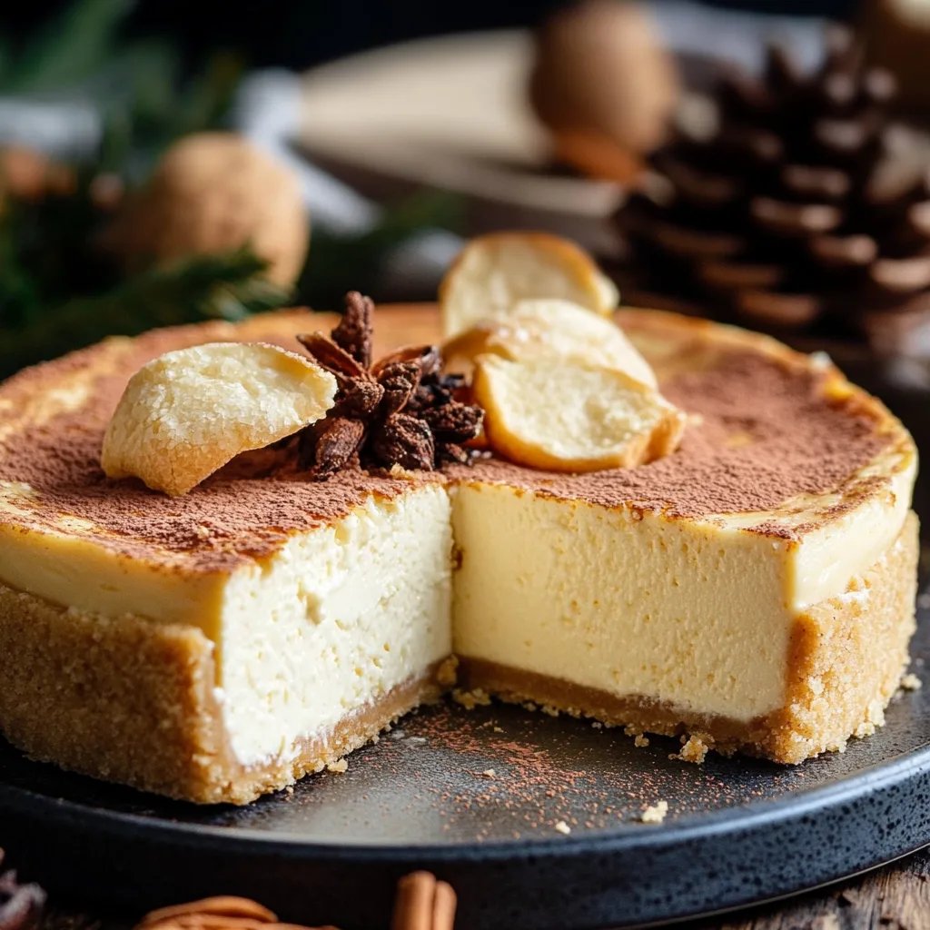 Weihnachtlicher Vanillekipferl Cheesecake