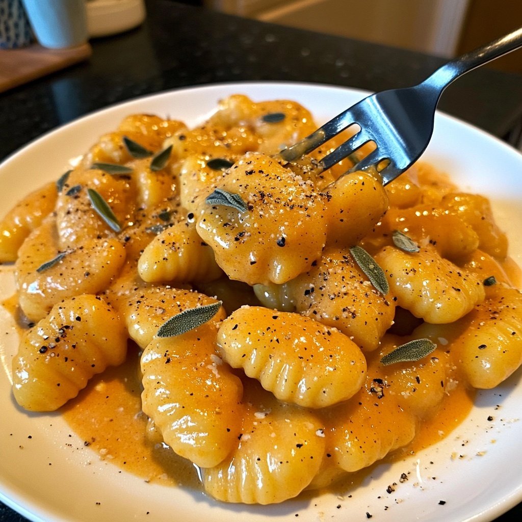 Gnocchi mit Kürbissauce