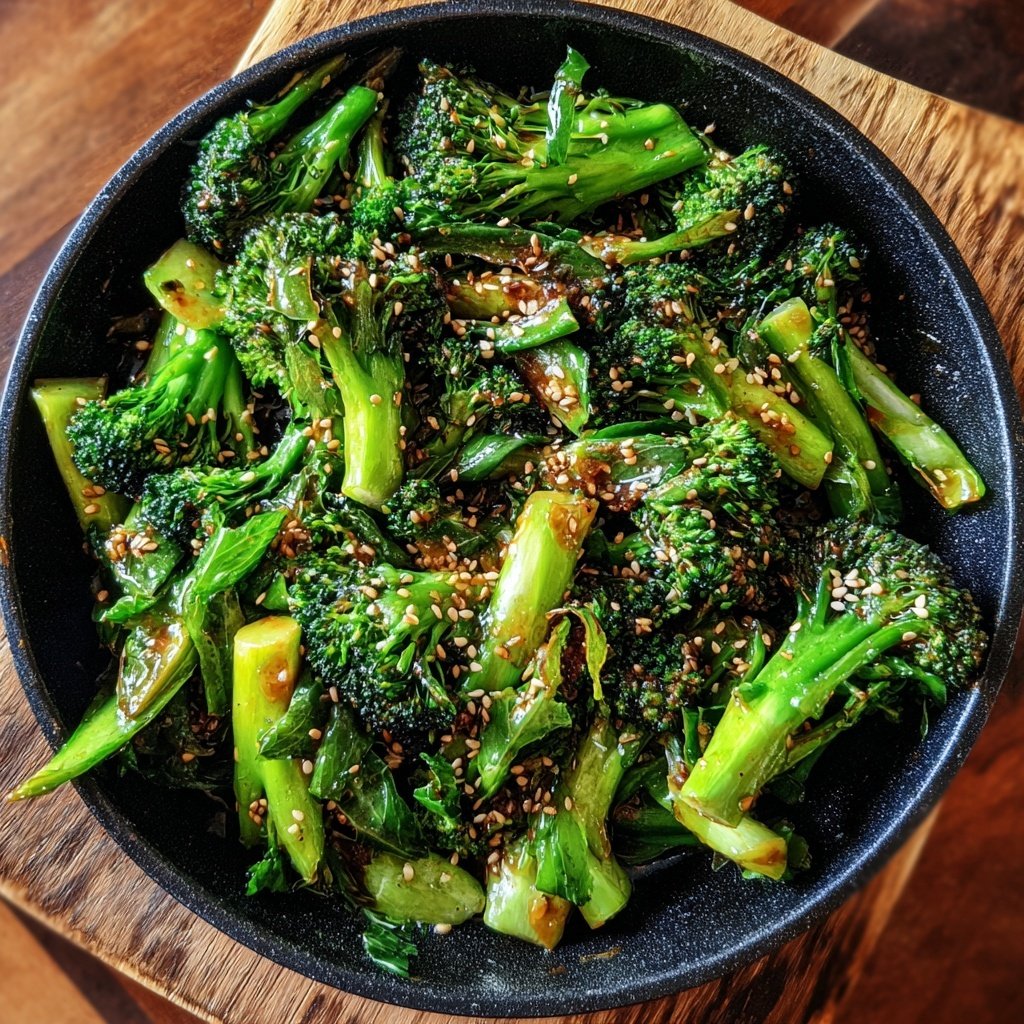 Brokkoli Pfanne Mit Sesam