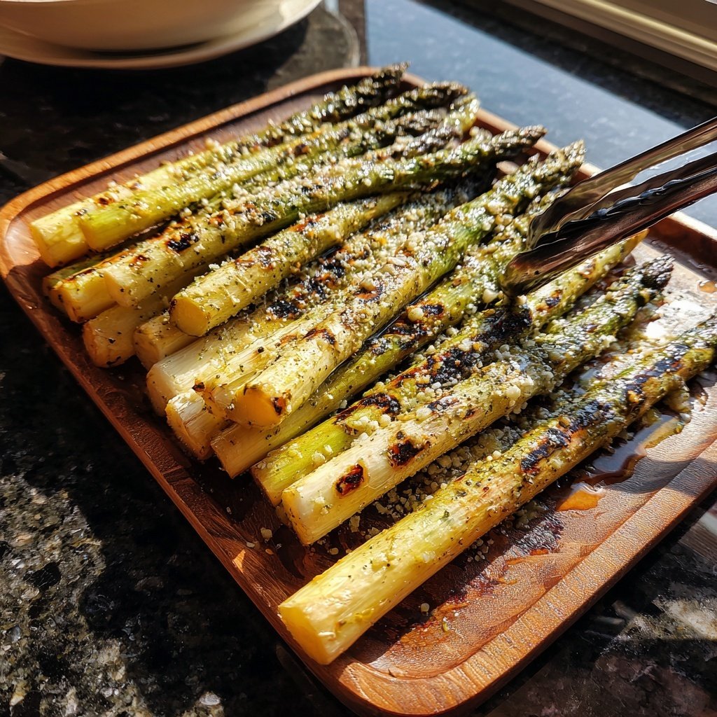 Gegrillte Spargel Stangen