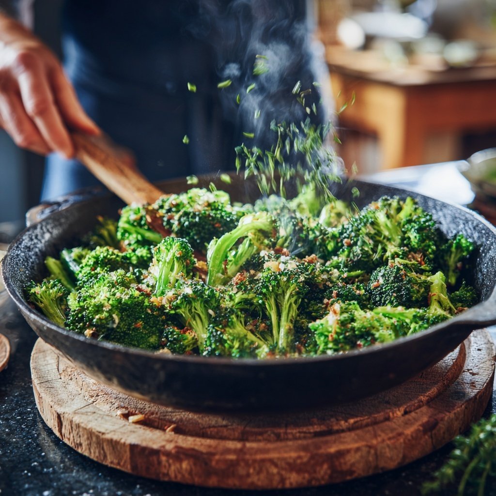 Brokkoli Pfanne Mit Kräutern
