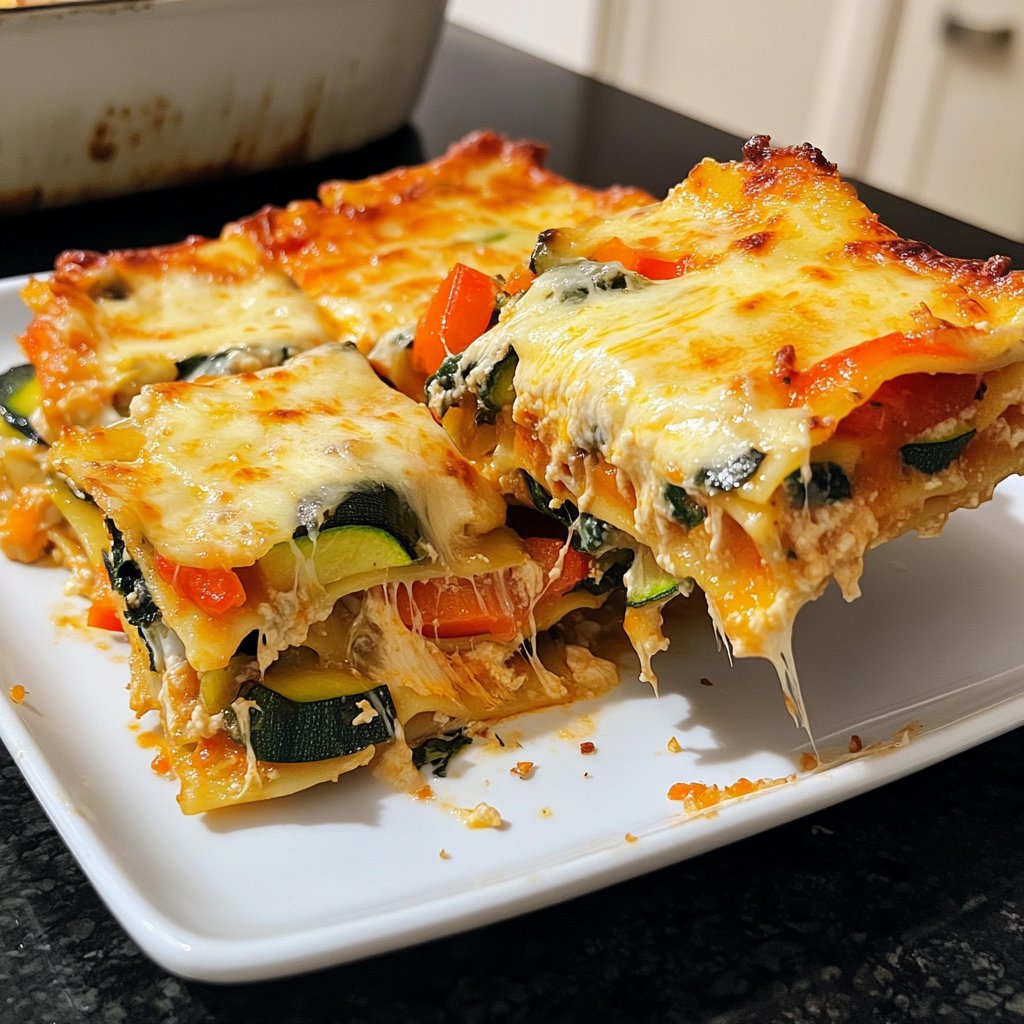 Vegetarische Lasagne mit Gemüse