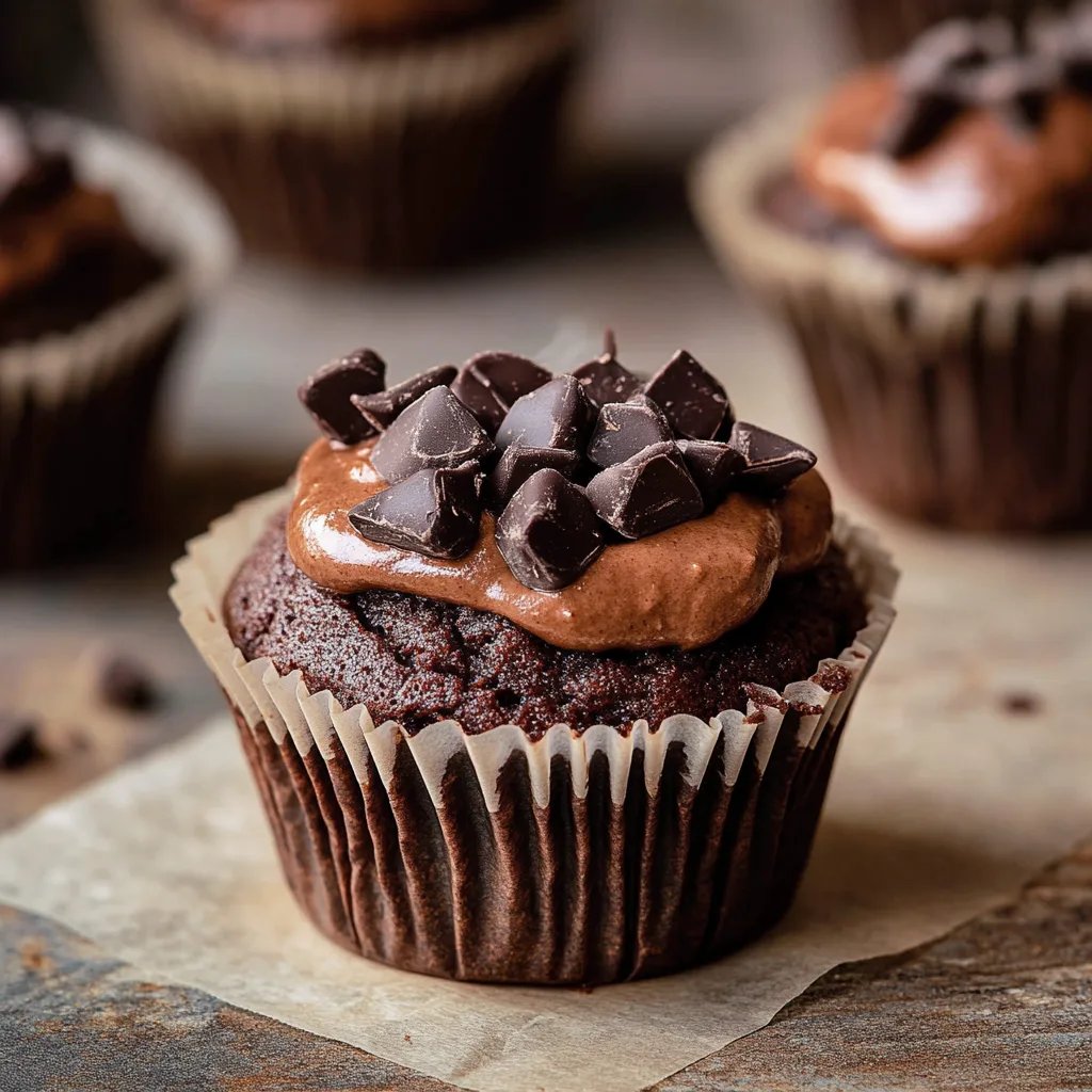 Dreifach-Schokoladen-Muffins