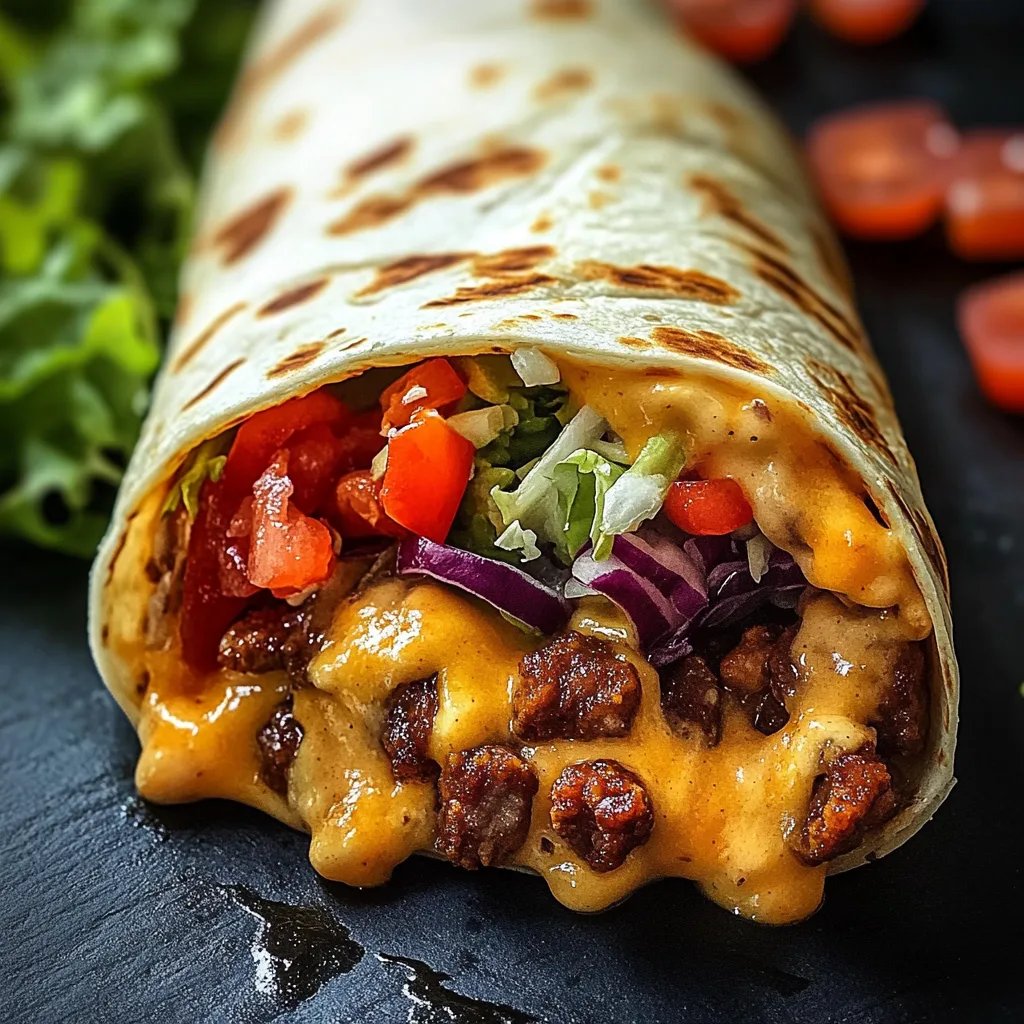 Gegrillter Käse-Burrito