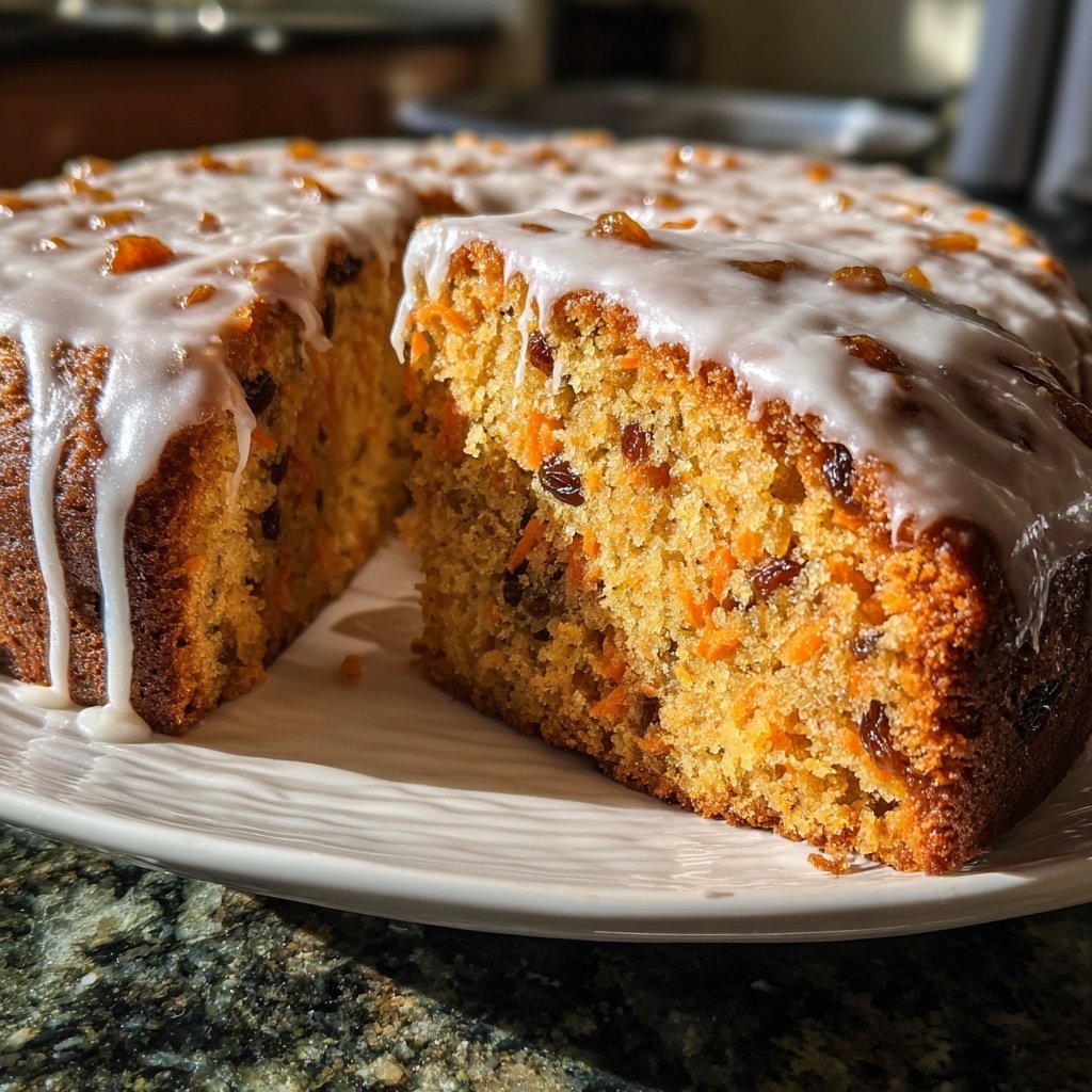 Karottenkuchen Mit Rosinen