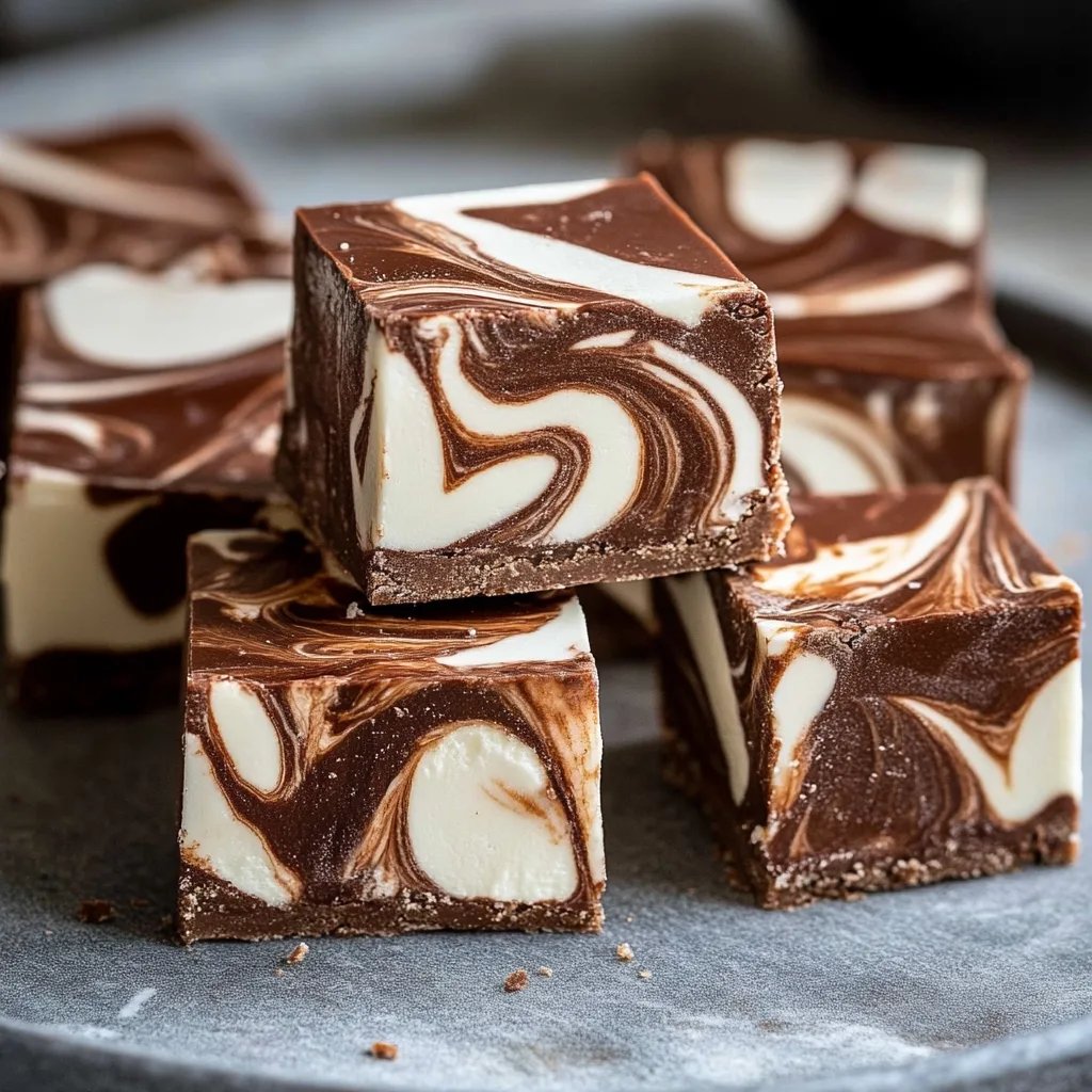 Einfaches Marshmallow-Swirl-Fudge