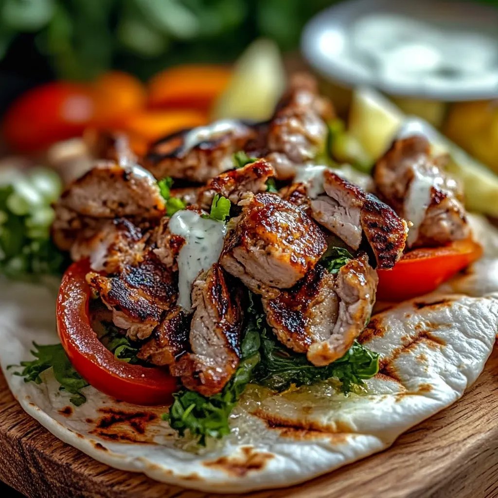 Mediterranes Hähnchen-Gyros