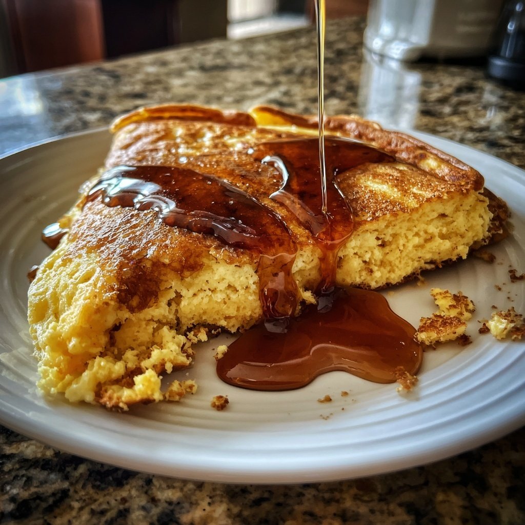 Pfannkuchen mit Ahornsirup