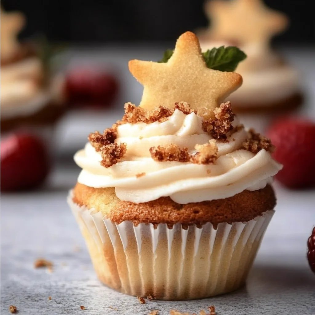 Bratapfel-Cupcakes mit Spekulatius-Cremetopping