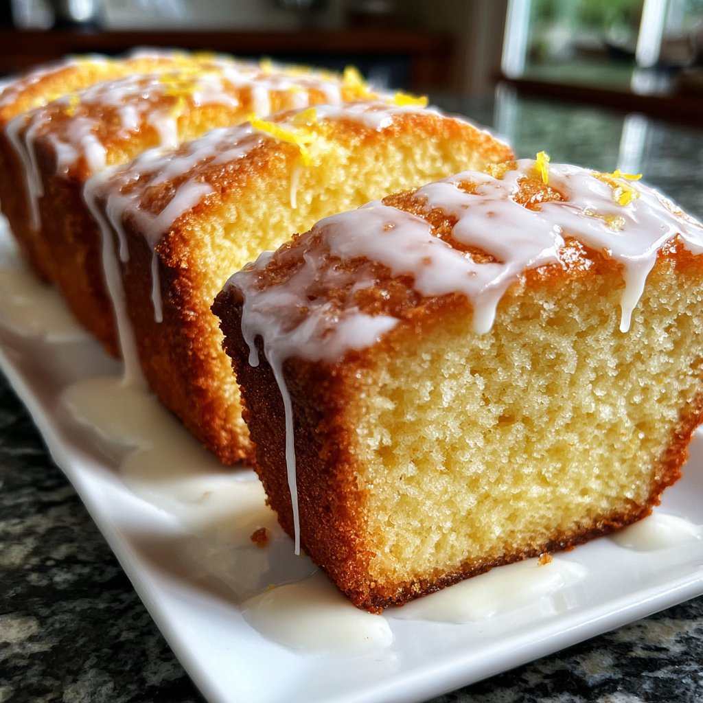 Zitronenkuchen mit Vanillezucker