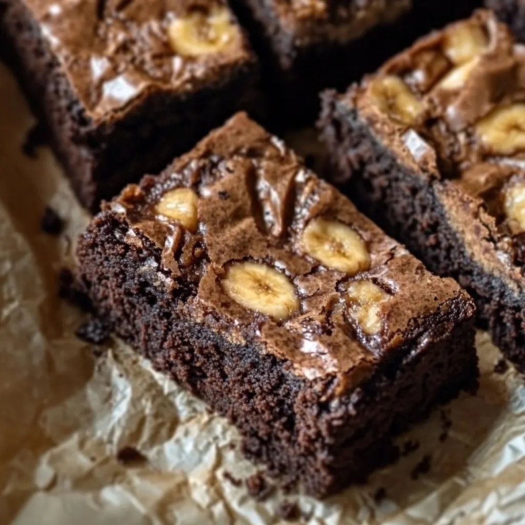 Bananen-Erdnussbutter-Brownies