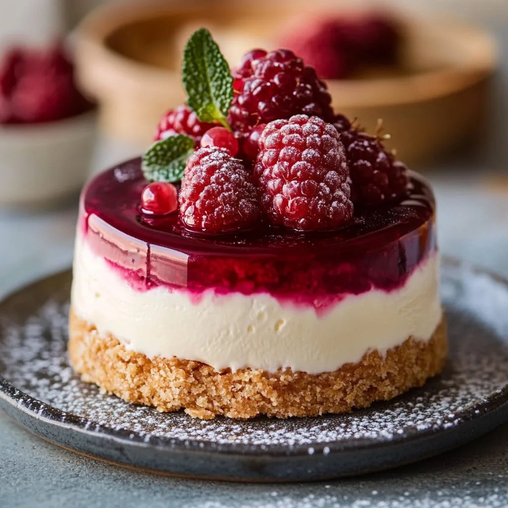 Spekulatius Dessert mit Himbeeren