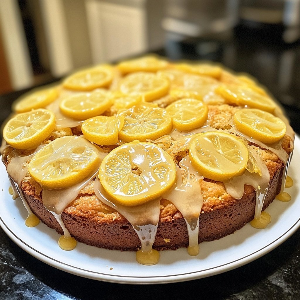 Lockerer Zitronenkuchen für Gäste