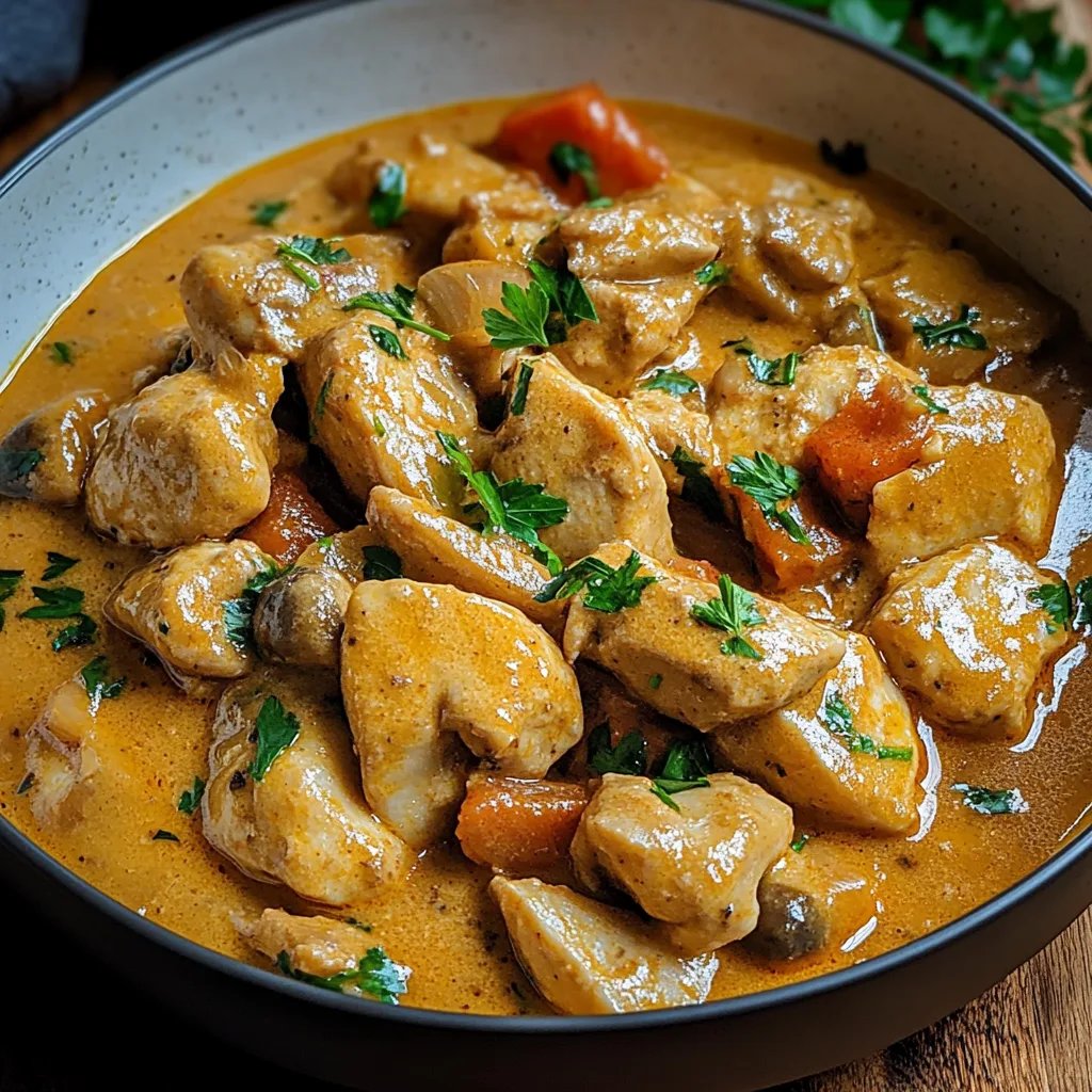 Hähnchen Stroganoff