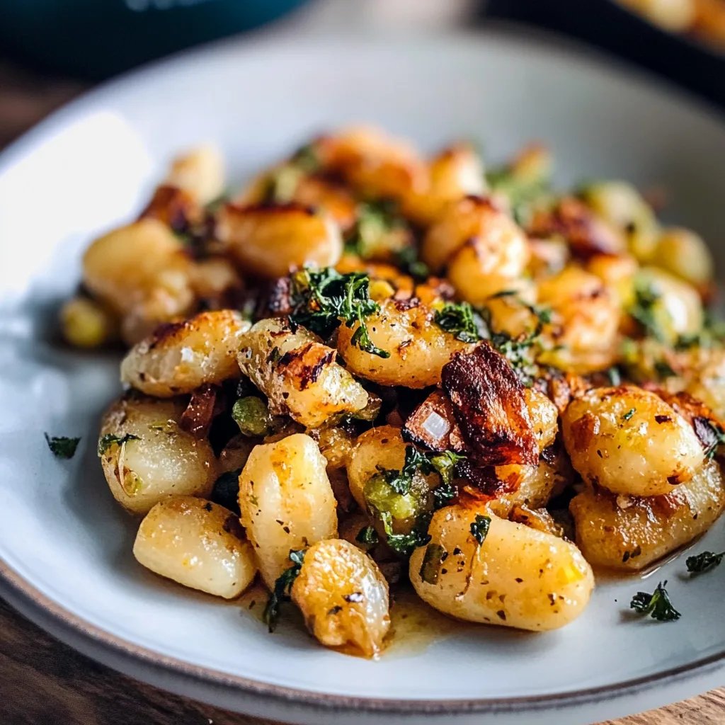 Gnocchi mit Rosenkohl und Brokkoli aus dem Ofen