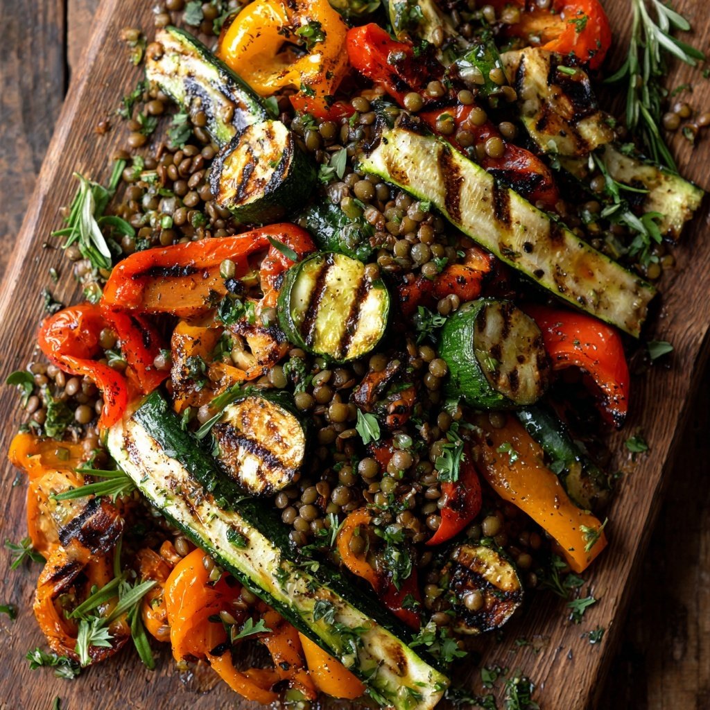 Salat Zum Grillen Mit Linsensalat