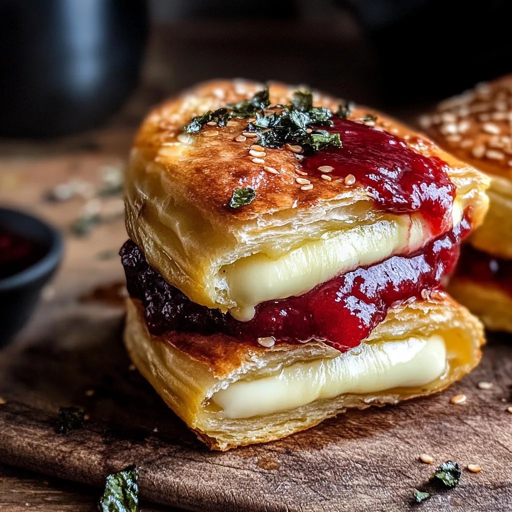 Kirschtaschen mit Frischkäsefüllung